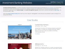 Tablet Screenshot of investmentbankingsites.com